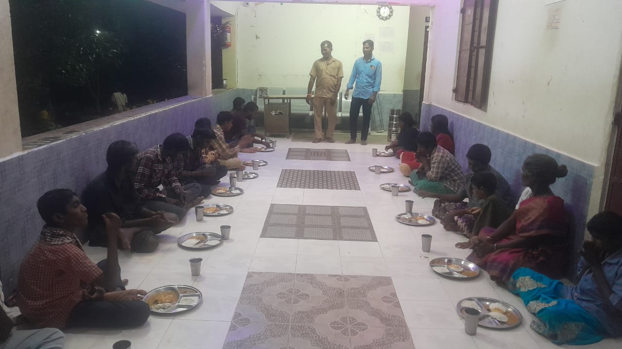 Food distribution drive at Kallakurichi village